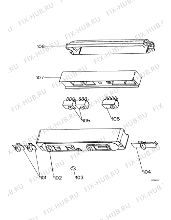 Взрыв-схема вытяжки Alno AEF3160S - Схема узла Functional parts